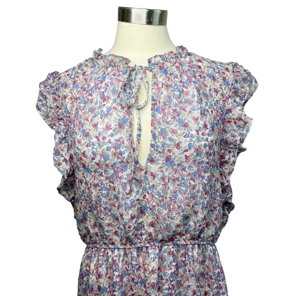 BB DAKOTA STEVE MADDEN Chiffon Floral Tiered Dress size XXL - Picture 7 of 8